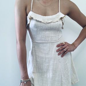 Free People linen dress XS/S $40 Natural color